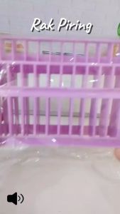 Rak Piring Lipat Pengering Peniris Piring Gelas Perlengkapan Dapur Portable