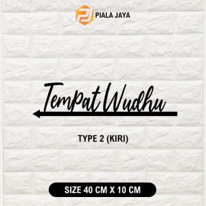 [COD] SIGN PETUNJUK ARAH TEMPAT WUDHU | SIGN AKRILIK PETUNJUK ARAH TEMPAT WUDHU | SIGN AKRILIK HITAM SUDAH PLUS PEREKAT | SIGN AKRILIK MURAH DAN CANTIK