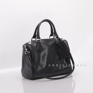 Soft Tanned Leather Womens Bag Boston Pillow Large Capacity Handbag Crossbody Bag Street Style Fashion Single Shoulder Bag