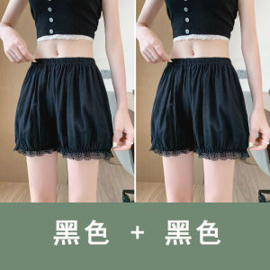 ผู้หญิง บาง ฤดูร้อน ปลอดภัย กางเกง ฟักทอง กางเกง โคมไฟ กางเกง เสื้อคลุมตัวนอกแบบสั้น กางเกงขาสั้น ดอกตูม สีขาว กางเกง