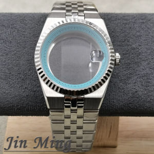40mm Silver/Black/Gold/Rose Land-Dweller Watch Case With 904L Strap Sapphire Glass Fit NH35 Movement Watch Accessories