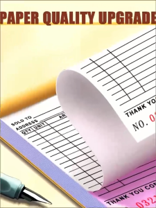 Multi-Copy Carbonized Duplicate Receipts with Carbon Paper for Sales & Business HEIM