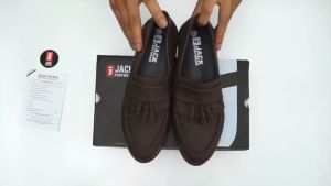 AARON BLACK |ManNeedMe x Jack| Sepatu Vintage Pria | Sepatu Pantofel Formal
