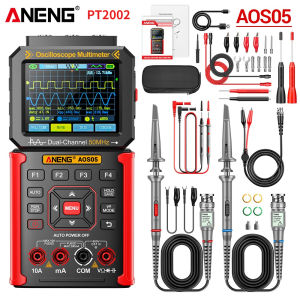 ANENG | ANENG AOS05 3‑in‑1 Oscilloscope Multimeter Signal Generator Dual‑Channel 50MHz Bandwidth True‑RMS 25000 Counts for Electronic