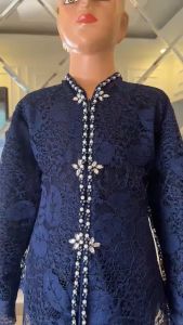 Kebaya Anak Perempuan Pesta Wisuda Sekolah TK SD Usia 5-11 Tahun Brokat Payet Mutiara