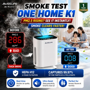 ONEHOME Air Purifier For Home Appliances Anti-PM2.5 Portable Remote with HEPA Filter K1 Purifier