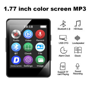 In Stock Portable Bluetooth MP3 Music Player Wireless Mini HiFi Lossless Sound MP3 Small Student Walkman Audio Music Player