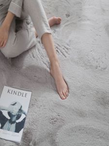 Thickened Rabbit Fur Carpet Modern Simple Living Room Tea Table Mat Bedroom Washable Floor Pad Cute Bedside Rug Home Decor