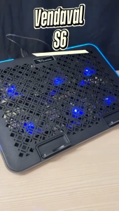 Alcatroz Vendaval RGB Laptop Cooler | Dual USB | Adjustable Height | 10 RGB Modes | Phone Holder