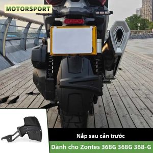 Chắn Bùn Sau Xe Máy ZONTES 368G 368 G 368-G 2024+ Màu Đen Chất Liệu Nhựa + Khung Kim Loại