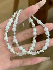 Vòng Tay Mèo KT Ngọc Trai Giả Cho Bé Gái Vòng Tay Bạc Nhỏ Đa Năng Dễ Thương Vòng Tay Cho Bạn Thân Vòng Tay Cho Bạn Gái Phụ Kiện