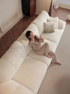Pashaman | Washable Retro Cream Cloud Sofa