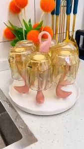 #1212 Sense & Style Swan Glass Holder with 6 Slots (Choose Color)