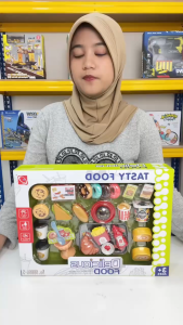 [KST] Mainan Masak Masakan Dapur Simulasi Menu Makanan Fast Food Anak Perempuan Kado Ulang Tahun