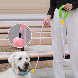 Xuderong 2M Dog Leash Soft Handle Pet Leash Reinforced Leash for Small Medium Large Dogs Durable Traction Rope