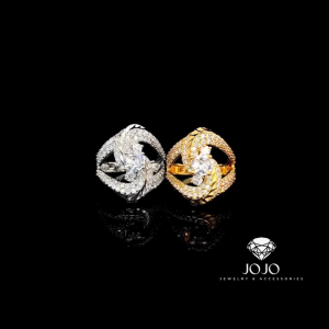 N463 Nhẫn nữ đính đá CZ cao cấp sáng lấp lánh thiết kế độc đáo lạ mắt JOJO