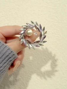 Kerongsang Tudung Bahu Besar Pin Jarum Tajam Muslim Kebaya Wanita Raya Hadiah Gift