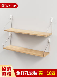 ชั้นวางของไม้ติดผนังไม่จําเป็นต้องเจาะสําหรับห้องนั่งเล่นห้องนอนข้างเตียง Router Organizer Wall Partition Divider