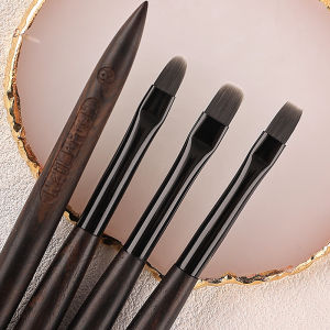 1/12PCS Style Nail Drawing Brushes For Manicure Lines Painting Gradient UV GEL Extension Builder Drawing Pen Sandalwood