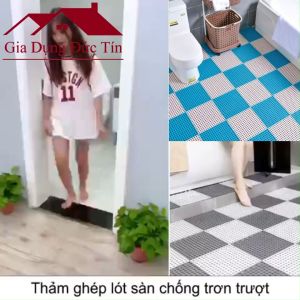 Thảm Nhà Tắm Nhà Bếp Chống Trơn Trượt. Thảm ghép thoát nước rất tốt ( 30x30cm một tấm)