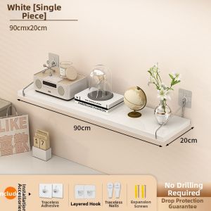 No-Drill Wall Storage Shelf