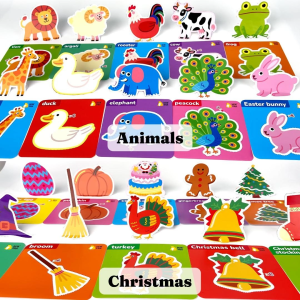 BEAR TALE Childrens Early Education Cutting Book Cognitive Paper-Cutting Cards for Kids