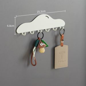 Magnetic Door Hook Iron Material No Drilling Required Door Entryway Key Holder Storage Organizer for Household Miscellaneous Items