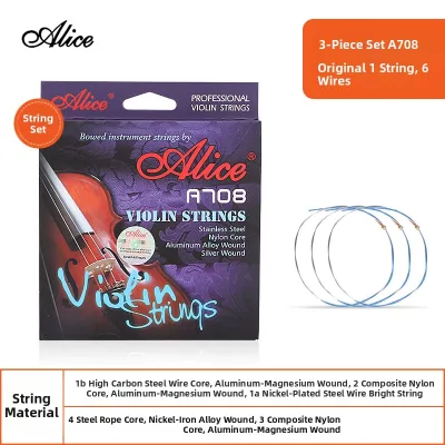 Professional Performance Nylon Steel Wound Violin Strings