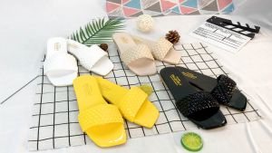 Dép quai ngang nữ  đan bính bigsize đế bệt thời trang cao cấp bigsize Depvashock