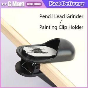 ⭐【LazTop Seller】Tenwin Pencil Grinder/Painting Spring Clip/Folder Double Designs Sketch Pencil/Charcoal Lead Sharpening/Grinding Pencil MS5860 LZC-Pencil-Grinder-Black