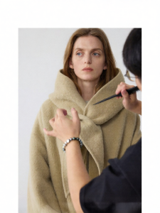 epoque de rueen | Alpaca Wool Mix Womens Double-Face Coat