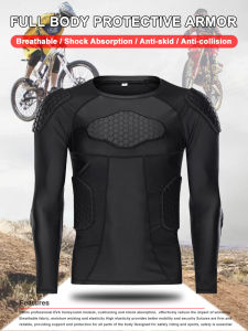 Motosikal penuh badan Armor Jacket perlindungan Moto pakaian Anti-perlanggaran motosikal menunggang pakaian Honeycomb Pad Motocross Tops