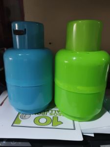 LPG Gas Tank Coinbank (Pink Red Yellow Orange) - Pretend Playset for Storing Paper Bills (100 50 500 1000 Pesos)
