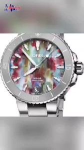 🔥NEW🔥[100% Original]ORIS Aquis Date Automatic Upcycle 01 733 7770 4150-SET Ladies Watch