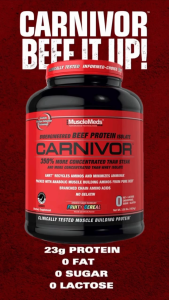 Musclemeds Carnivor Beef Protein (1.8kg/0.9kg) - Beef Isolate Sugar Free Fat Free Lactose Free