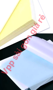 Xấp 100 Tờ Giấy Decal A4-A5 Đế Xanh-Đế Vàng