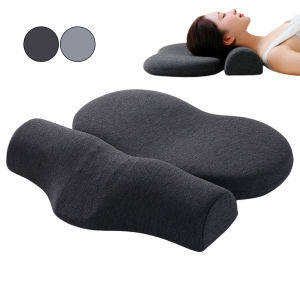 หมอนรองคอสำหรับบรรเทาอาการปวดคอตามหลักสรีรศาสตร์โฟมจำรูปหมอนรองคอสำหรับนอนกับปลอกหมอนล้างทำความสะอาดได้หมอนรองศัลยกรรมกระดูกคอรูปร่างสำหรับนอนคว่ำ