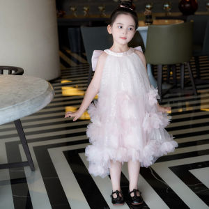 Váy Công Chúa Mùa Hè Mới Của AnnieBé Gái Cho Bé Gái Váy Sinh Nhật Ngọt Ngào Bằng Vải Voan Pha Nylon Cho Bé Gái Từ 1-12 Tuổi