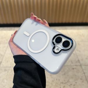 Magsafe Compatible  16 Phone Case Full Cover Anti-Fall Transparent 15 pro Max Magnetic Charging 14 pro Simple Luxury 13 pro Couple Fashion Womens Stylish