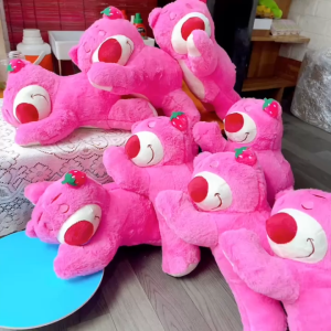 Gấᴜ dâu gấᴜ lotso nằm ngủ kt 35cm hàng cao cấp - gấᴜ xinh FREE SHIP