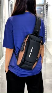 VOLUNTEER PU Leather Bags Waterproof Mens Motorcycle Bag ANTI-THEFT Shoulder Bag Trend New Simple Sports Casual Messenger Sling Bag W/ USB H81093