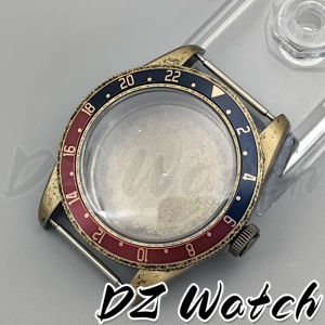 DZ 39MM NH34 NH35 NH36 NH38 NH70 Retro Domed Sapphire Crystal BB58 Bronze Watch Case ETA2824 PT5000 Waterproof Case Screw Crown