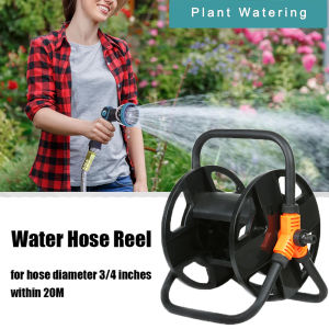 DIY Hose Reel Portable Water Pipe Storage Rack Single Arm Pipe Coiler for Garden Watering Car Washing Fire Fighting