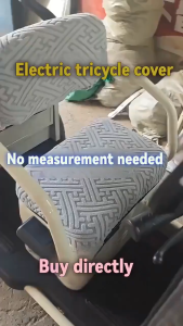 4PCs Electric Tricycle Seat Cover Four Seasons Universal Fully Surrounded Custom Resistant Seat