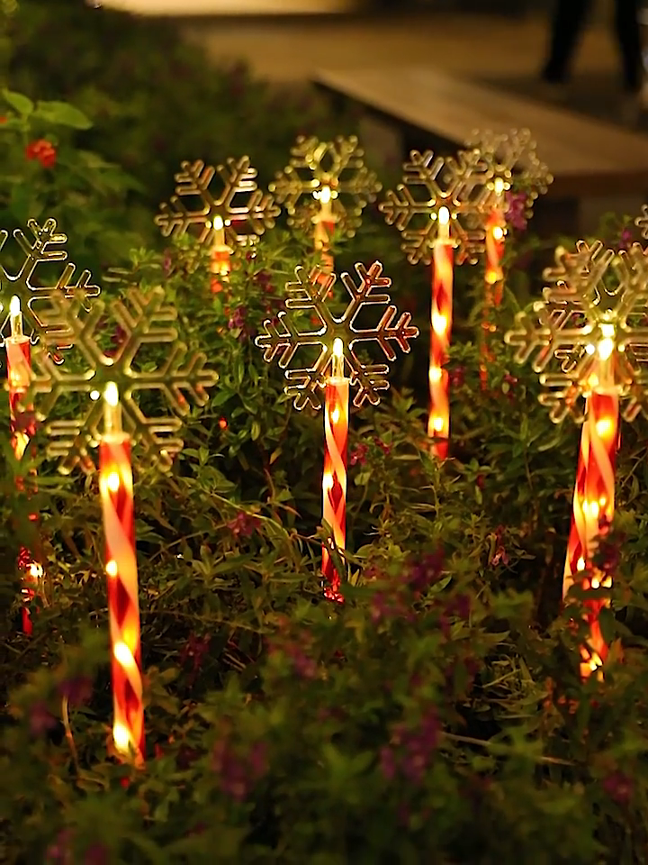 Christmas Solar Fairy Light For Garden Lamp Xmas Decorations Outdoor Pathway Lights Waterproof