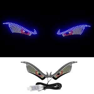 Đèn LED Nội Thất Ô Tô Dynamic Devils Eye USB Đèn Tạo Không Khí Cửa Sổ Sau Đèn Trang Trí Ô Tô Đèn Chiếu Sáng Kính Chắn Gió