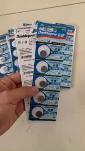 Vỉ 5 viên pin cúc áo Doublepow CR1220 điện áp 3V hàng chuẩn chính hãng