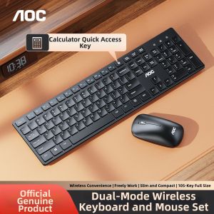 AOC | Dual-mode Bluetooth Wireless Slim Office Keyboard and Mouse Set
