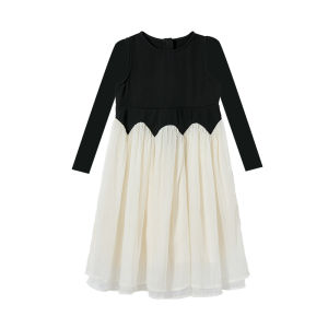 Váy Ngắn Cổ Điển Hepburn Little Time Cho Bé Gái Váy Công Chúa Thời Trang Váy Mùa Hè Cho Bé Gái Váy Đơn Màu Phong Cách Thường Ngày