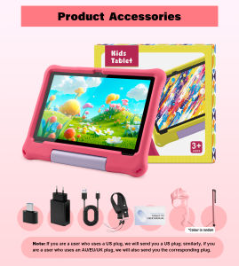 10.1 Inch Kids Tablet Android 15 8GB RAM 64GB ROM 1TB Expand WiFi6 5000mAh 13H Learning Time Kids Tablet with GMS Certified